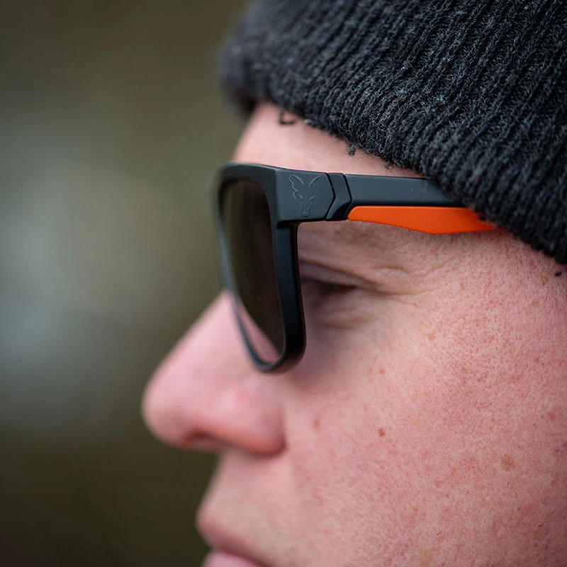 Fox Collection Black Orange Shades Grey Lens